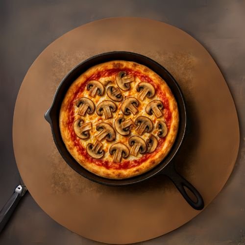 Mushroom Pan Pizza