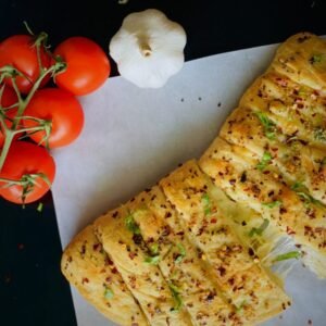 Spicy Paneer Garlic Bread