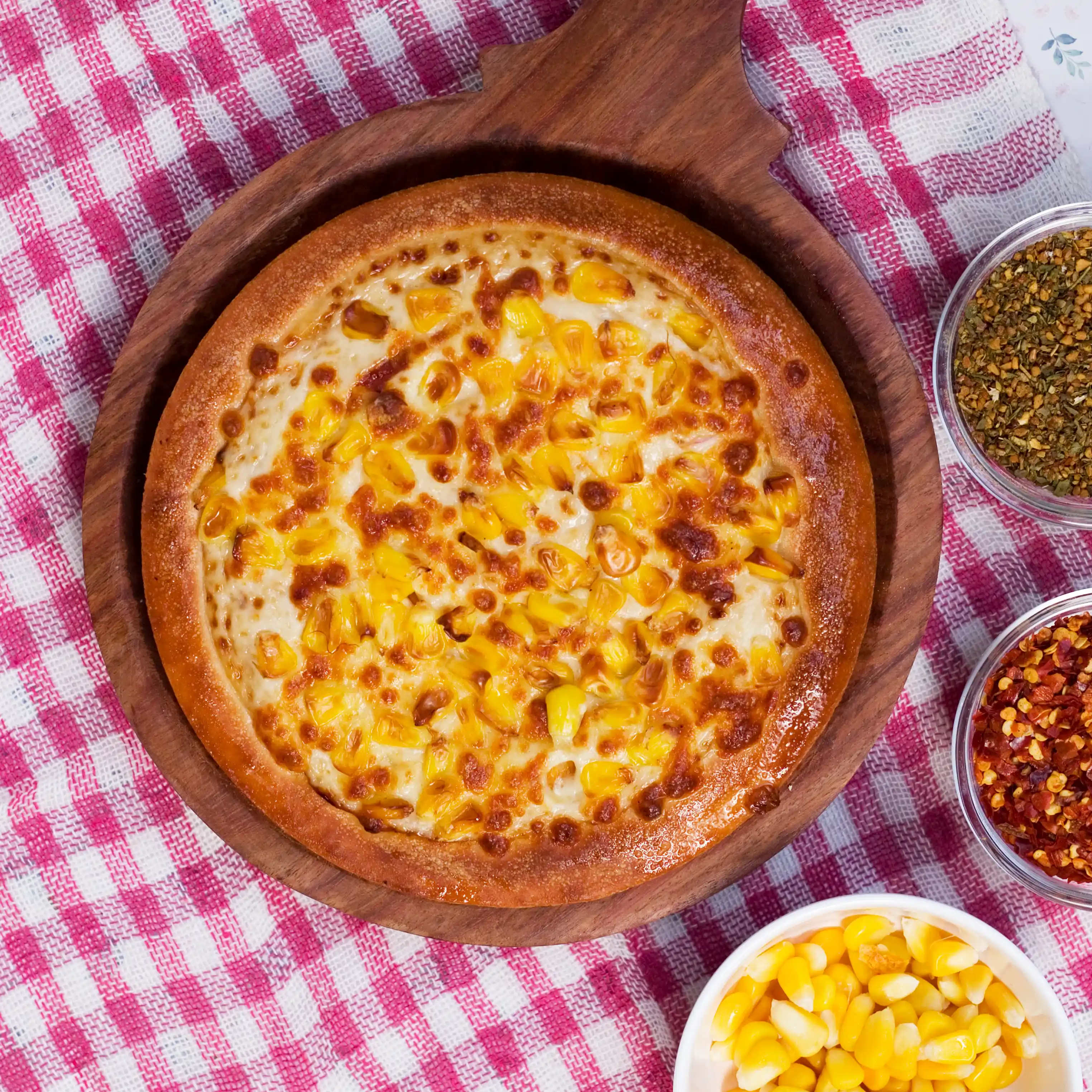 Corn Pan Pizza